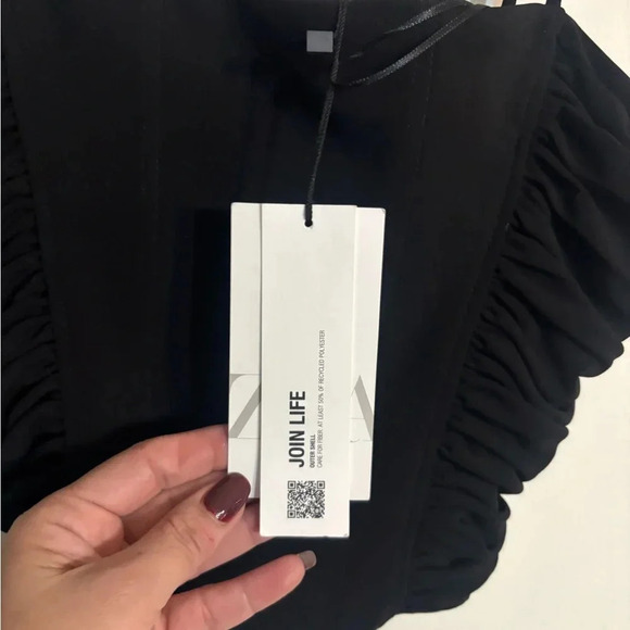 ZARA cropped corsetry inspired top size M casual party - Picture 3 of 3